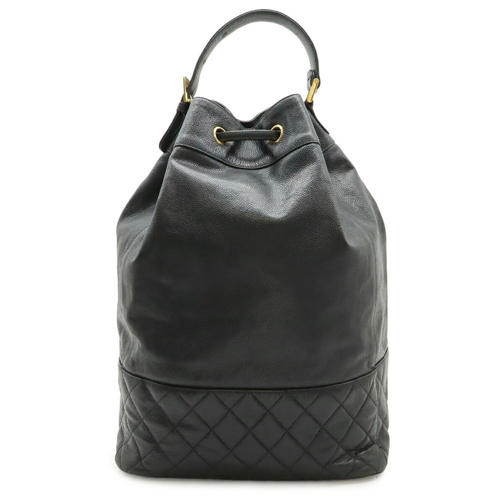 CHANEL Coco Mark Backpack Shoulder Bag Tote Black